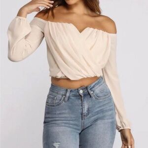 Windsor Off The Shoulder Chiffon Top